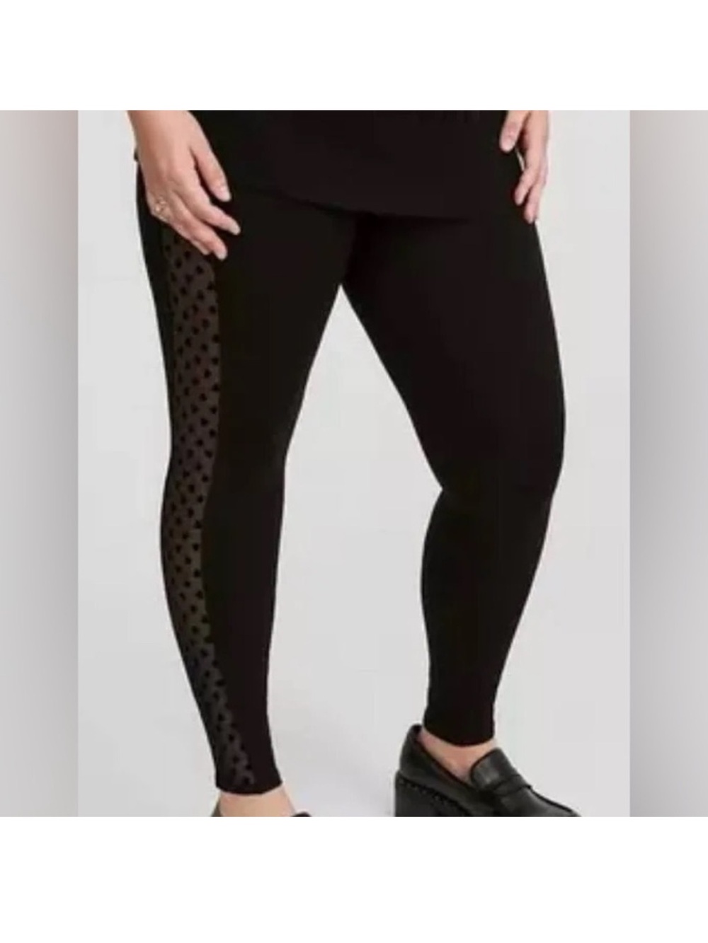 Torrid hearts mesh side panel leggings